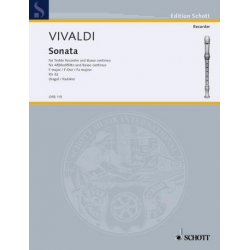 Sonate F-Dur RV52 : für Altblockflöte - Antonio Vivaldi