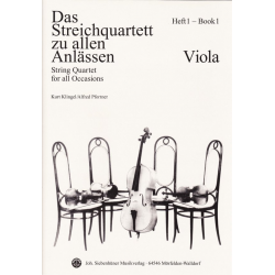 Das Streichquartett zu allen Anlässen Band 1 - Viola -Alfred Pfortner