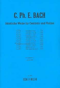 Sonate B-Dur : für Violine und Cembalo