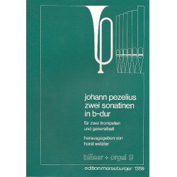 2 Sonaten in B-Dur : für - Johann Christoph Pezel