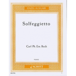 Solfeggietto : für Klavier - Carl Philipp Emanuel Bach