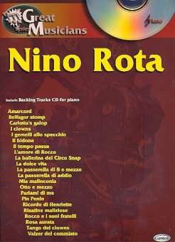 Nino Rota (+CD) : for piano (vocal/guitar)