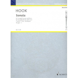 Sonata G major : for descant - James Hook