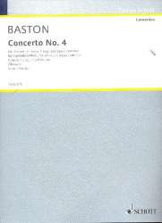 Konzert G-Dur Nr.4 : für Sopranblockflöte - John Baston / Arr. Walter Kolneder