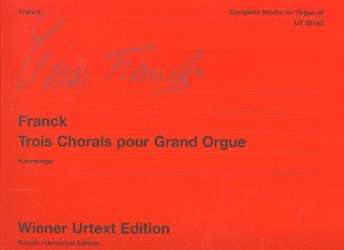 3 chorales pour grand orgue - César Franck