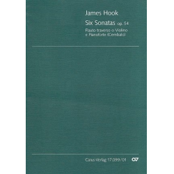 6 Sonaten op.54 : für Flöte - James Hook