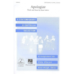 Apologize : for solo, mixed chorus (SSATB) - Ryan Tedder