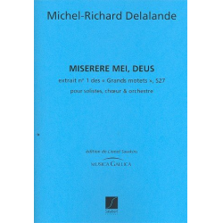 Miserere mei Deus S27 : - Michel-Richard Delalande