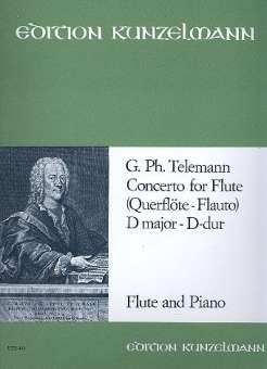 Konzert D-Dur für Flöte und Streicher, TWV 51:D2 (Klavierauszug)