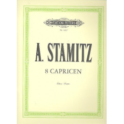 8 Capricen : für Flöte - Johann Stamitz