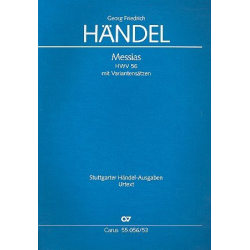 Der Messias HWV56 (mit Variantensätzen) - Klavierauszug - Georg Friedrich Händel (George Frederic Handel) / Arr. Ton Koopman