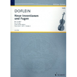Neue Inventionen und Fugen : für 2 Violinen - Erich Doflein