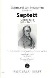 Septett Nr.3 Es-Dur NV517 : für Flöte, Oboe, - Sigismund Ritter von Neukomm