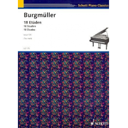18 Etüden op.109 : für - Friedrich Burgmüller