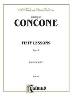 Concone 50 Lessons Op.9 High   V