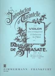 Introduction et tarantelle pour - Pablo de Sarasate