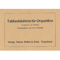 Taschenbüchlein für Organisten - M. Fr. Eisenlohr