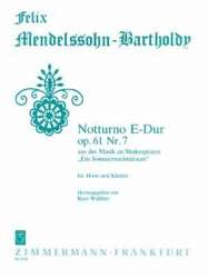 Notturno E-Dur op.61,7 : für Horn - Felix Mendelssohn-Bartholdy / Arr. Kurt Walther
