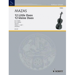 12 kleine Duos op.38 Band 1 : - Jacques Mazas