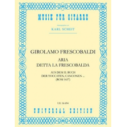 Aria detta la Frescobalda : für Gitarre - Girolamo Frescobaldi