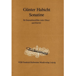 Sonatine : - Günter Habicht