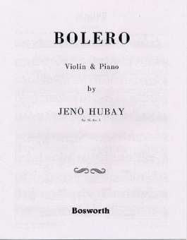Bolero op.51,3 : for violin