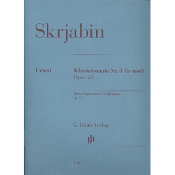 Sonate fis-Moll Nr.3 op.23 : für Klavier - Alexander Skrjabin / Scriabin