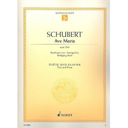 Ave Maria op.52,6 : für Flöte - Franz Schubert / Arr. Wolfgang Birtel