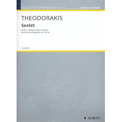 Sextett : für Flöte, Klavier, 2 Violinen, - Mikis Theodorakis
