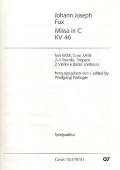 Missa C-Dur KV46 : für Soli (SATB),