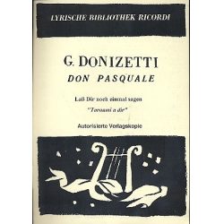 Lass dir noch einmal sagen : für - Gaetano Donizetti