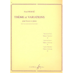Thème et variations : pour basson et - Paul Pierné