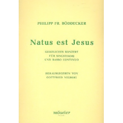 Natus est Jesus : geistliches Konzert - Philipp Friedrich Böddecker