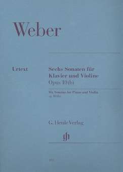 6 Sonaten op.10 : für Violine und Klavier