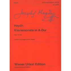 Sonate A-Dur HobXVI:26 : - Franz Joseph Haydn / Arr. Oswald Jonas