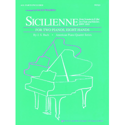 Sicilienne aus BWV1031 für 2 Klaviere 8 Hände - Johann Sebastian Bach / Arr. Mack Wilberg