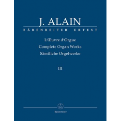 Sämtliche Orgelwerke Band 3 - Jehan Alain