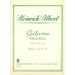 Gitarren-Etüden-Werk Band 1 : - Heinrich Albert