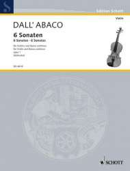 6 Sonaten aus op.1 : für Violine - Evaristo Felice Dall'Abaco