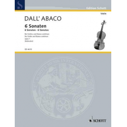 6 Sonaten aus op.1 : für Violine - Evaristo Felice Dall'Abaco