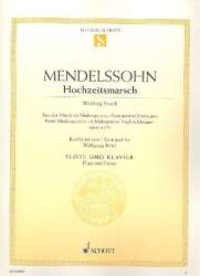 Hochzeitsmarsch op.61,9 : für Flöte und Klavier - Felix Mendelssohn-Bartholdy / Arr. Wolfgang Birtel