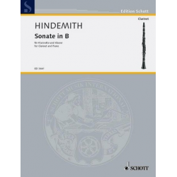 Sonate in B für Klarinette und Klavier - Paul Hindemith