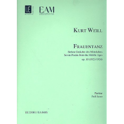 Frauentanz op.10 : für Sopran, Flöte, - Kurt Weill