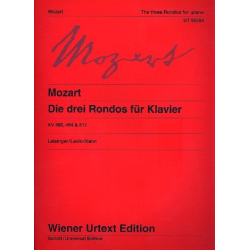 3 Rondos : für Klavier - Wolfgang Amadeus Mozart / Arr. Hans Kann