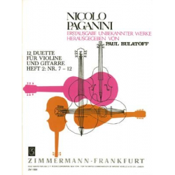 12 Duette Band 2 : - Niccolo Paganini
