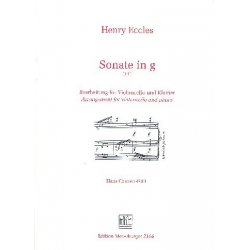 Sonate g-Moll : für Violoncello und Klavier - Henry Eccles
