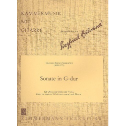 Sonate G-Dur : für Oboe - Giovanni Battista Sammartini / Arr. Siegfried Behrend