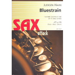 Bluestrain : für 3 Saxophone (AAT/STB), - Jürgen Hahn