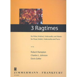 3 Ragtimes : für Flöte (Violine), - Doris Geller