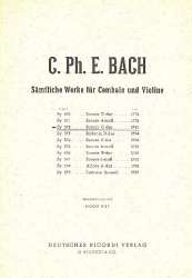 Sonate C-Dur : für Cembalo - Carl Philipp Emanuel Bach